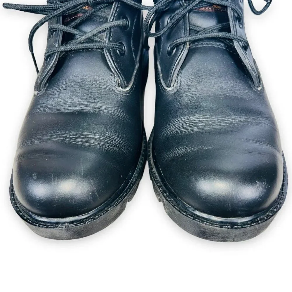 Timberland Waterproof Chukka Boots Black Leather 10920 Youth 4.5M‎